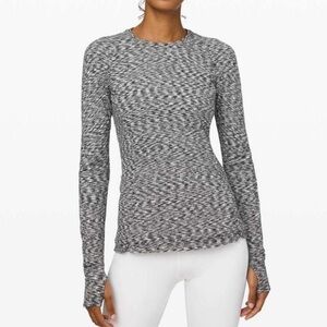 lululemon athletica Black and White Long Sleeve Top
